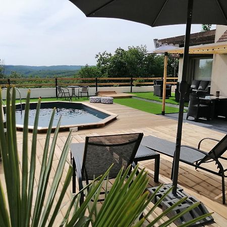 Lapausedegout Piscine Chambres Climatisees Jacuzzi Terrasse Lachapelle-Auzac Экстерьер фото
